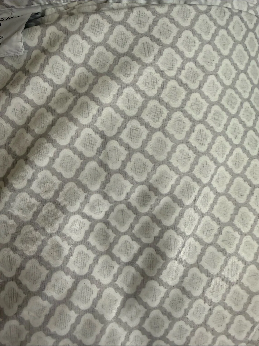 Charisma Gray and White Geometric King Sheet Set